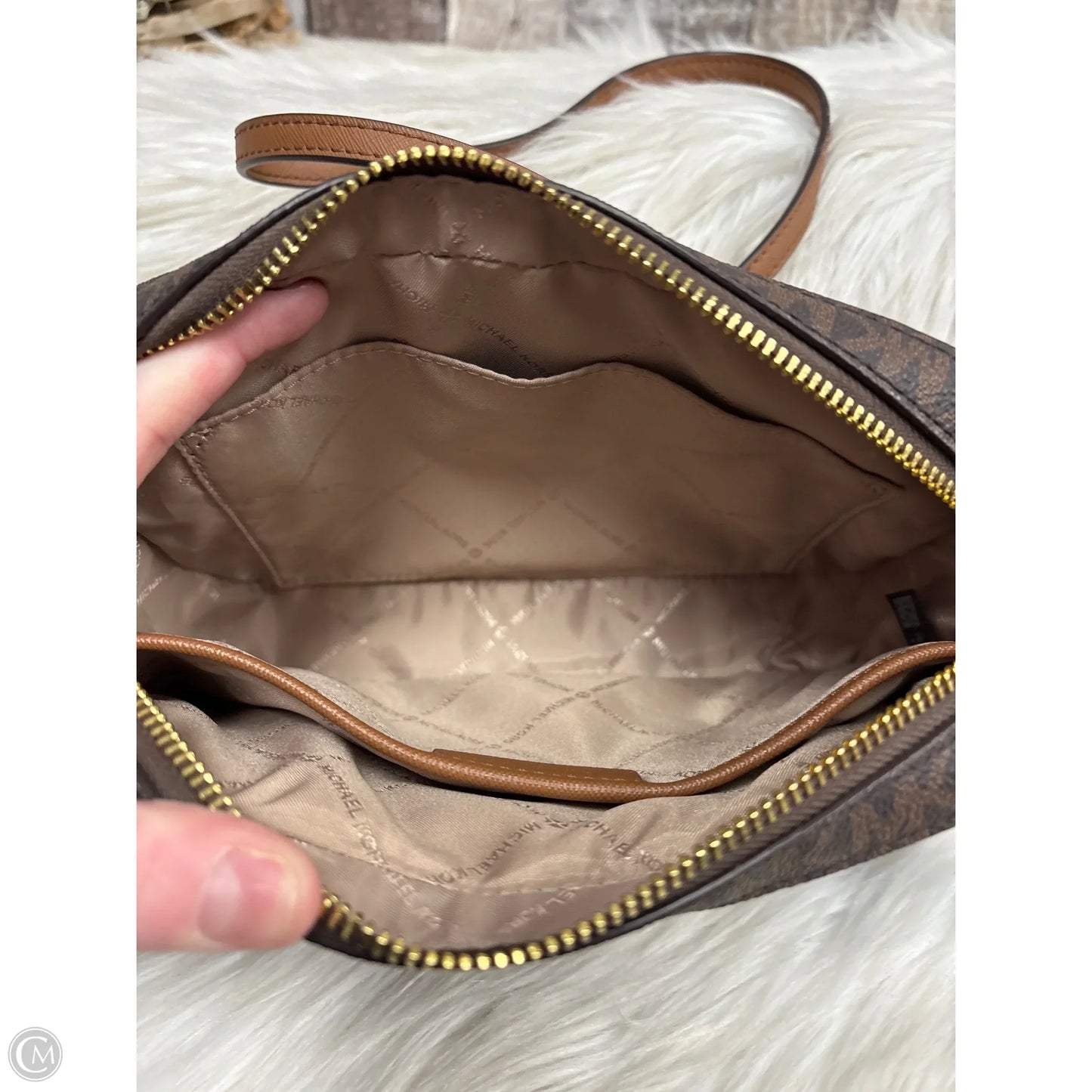 Crossbody Designer By Michael Kors, Size: Medium