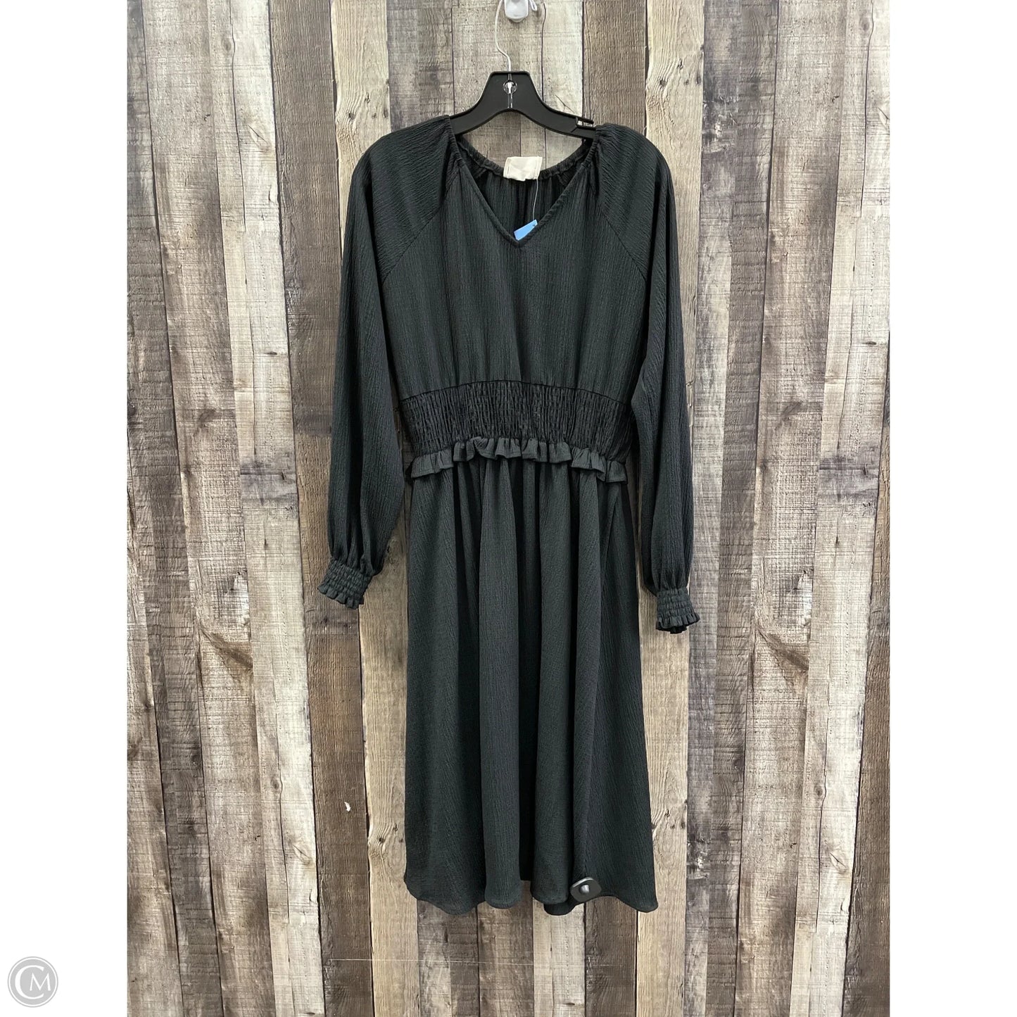 Dress Casual Midi By Betseys Boutique Shop In Black, Size: M