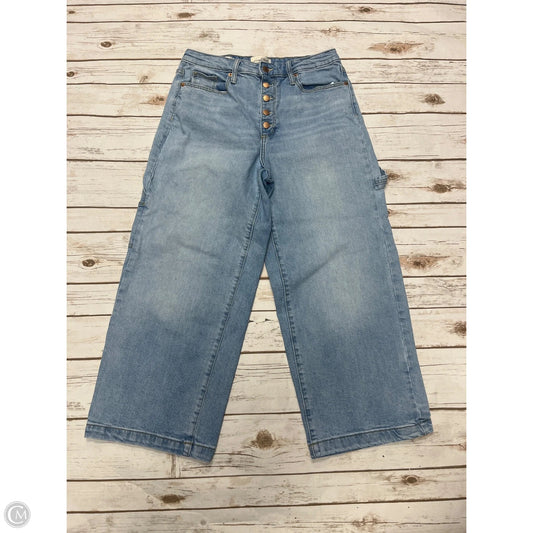 Jeans Wide Leg By Universal Thread In Blue Denim, Size: 10