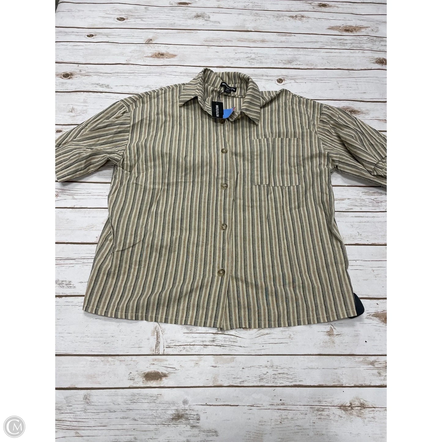 Pants Set 2pc By Pretty Little Thing In Striped Pattern, Size: 8