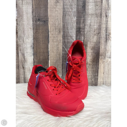 Shoes Athletic By Skechers In Red, Size: 8.5