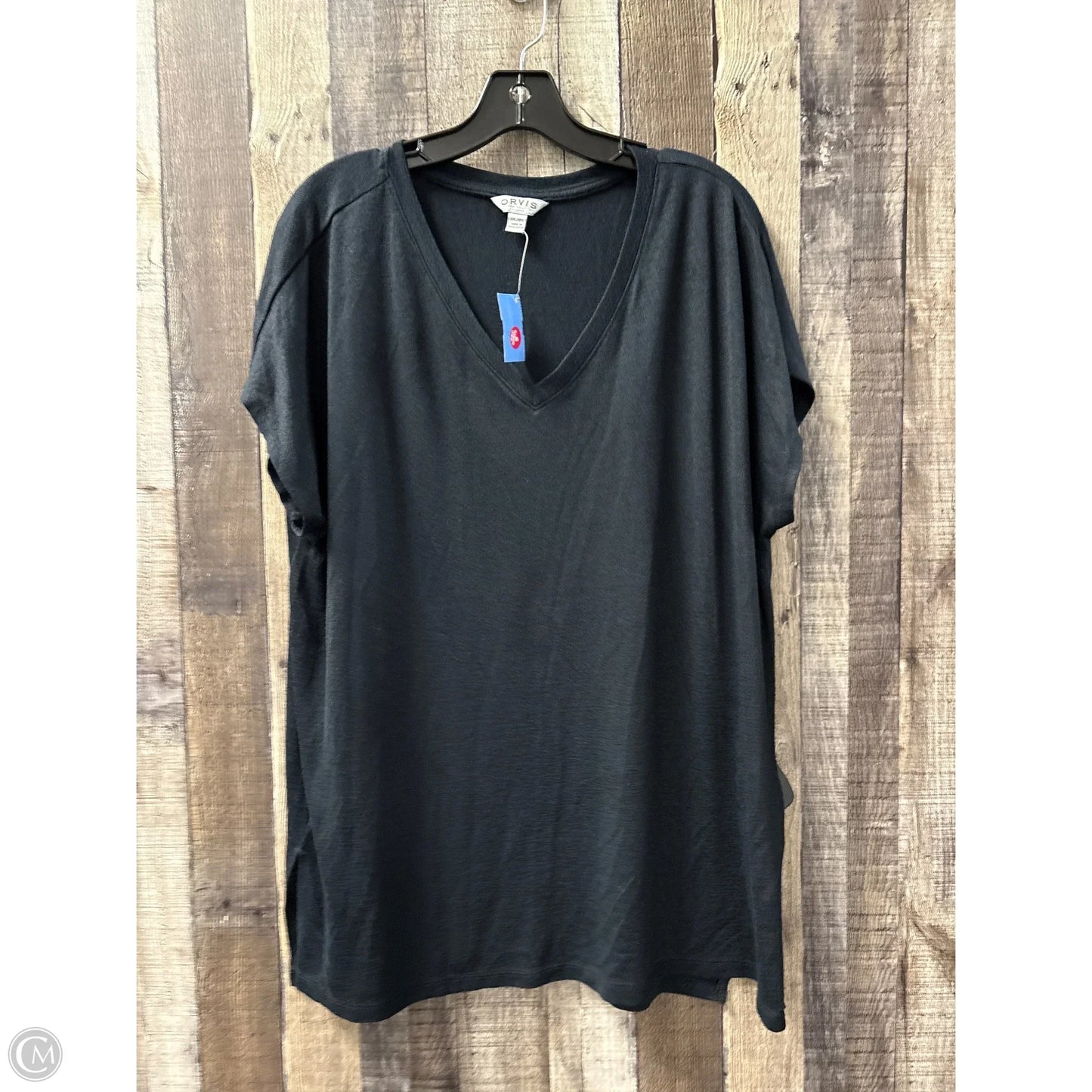 Top Short Sleeve Basic By Orvis In Black, Size: Xxl