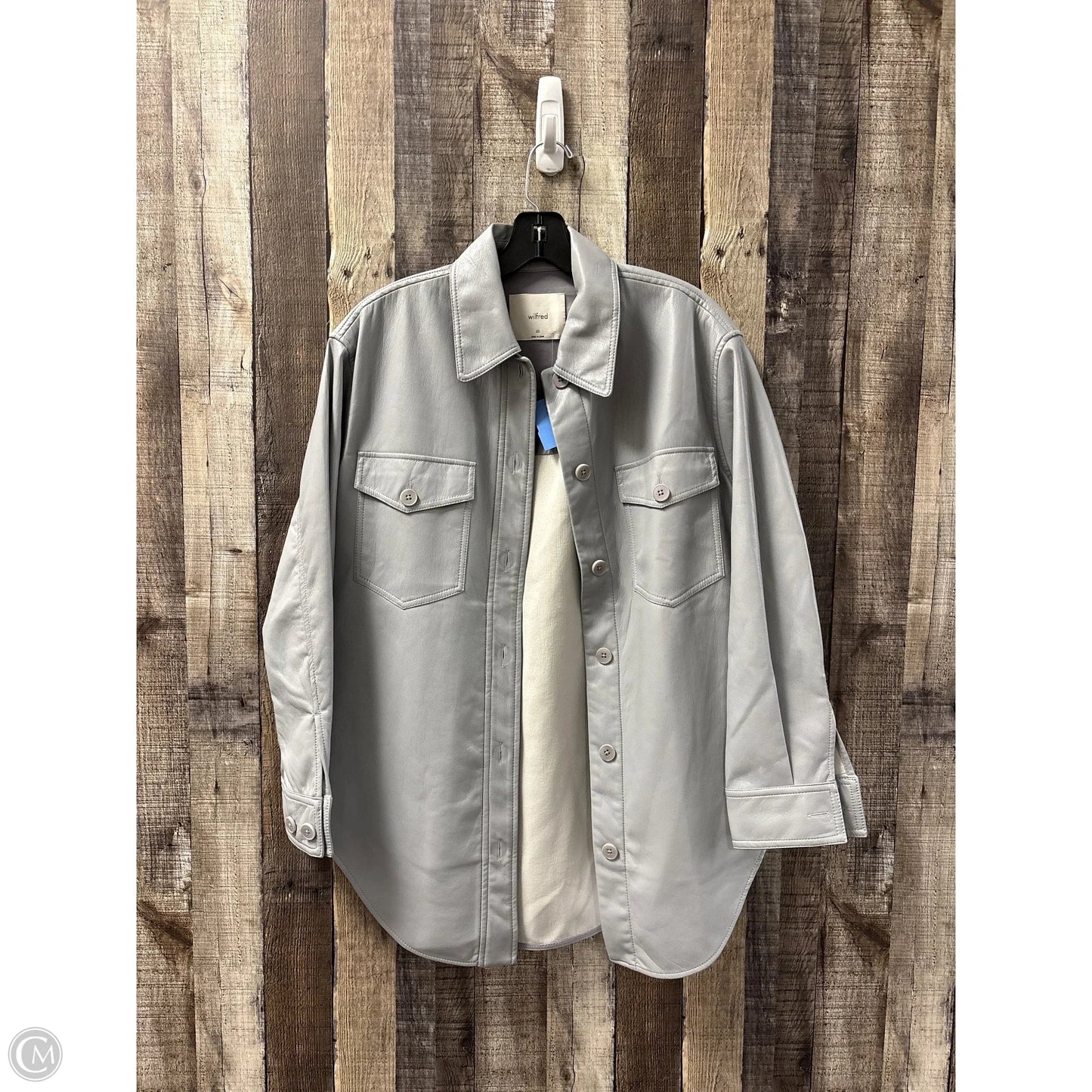 Jacket Shirt By Wilfred In Grey, Size: Xs