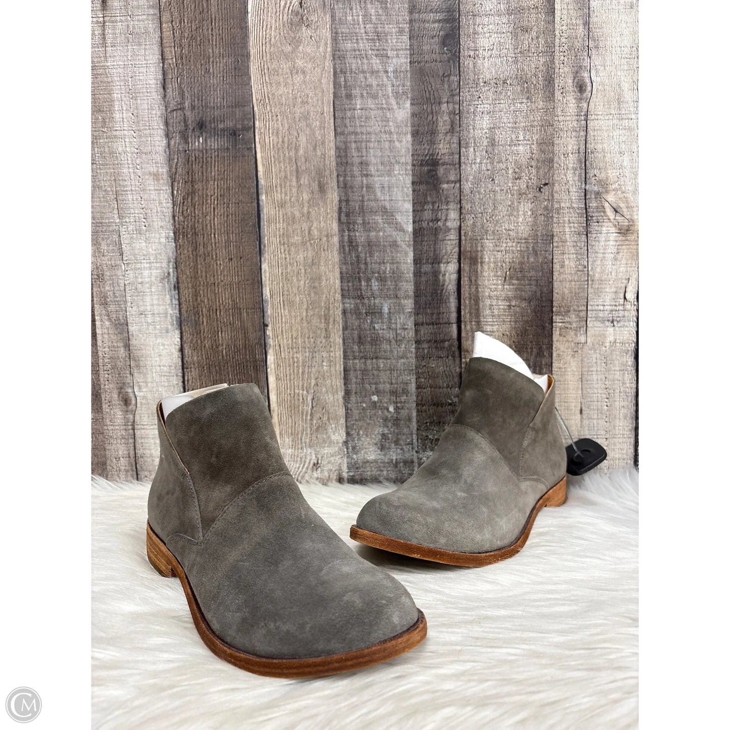 Boots Ankle Flats By Kork Ease In Grey, Size: 7.5