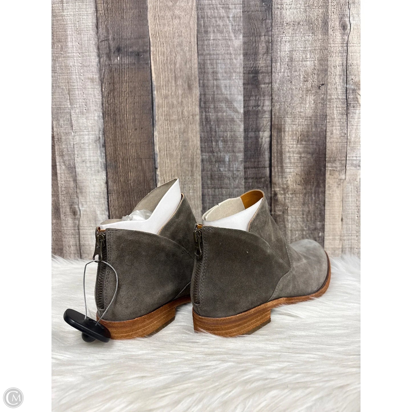 Boots Ankle Flats By Kork Ease In Grey, Size: 7.5