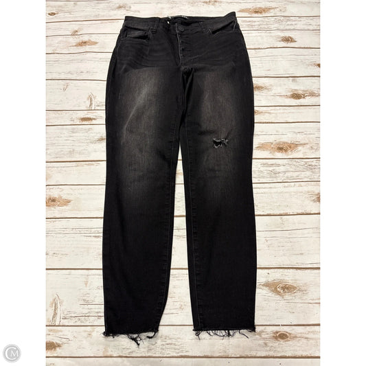 Jeans Skinny By Kut In Black Denim, Size: 6