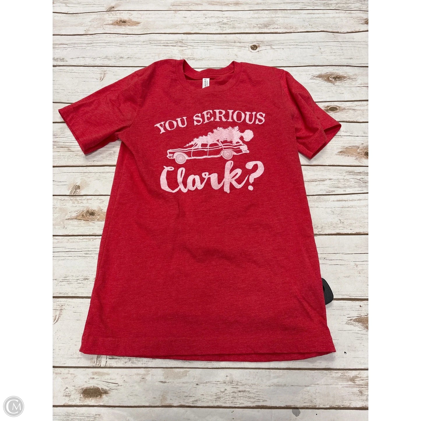 Top Short Sleeve By Canvas In Red, Size: S