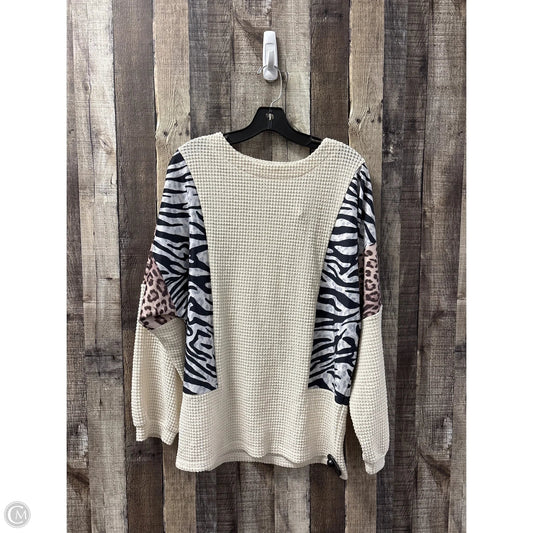 Top Long Sleeve By Cmf In Multi-colored, Size: S