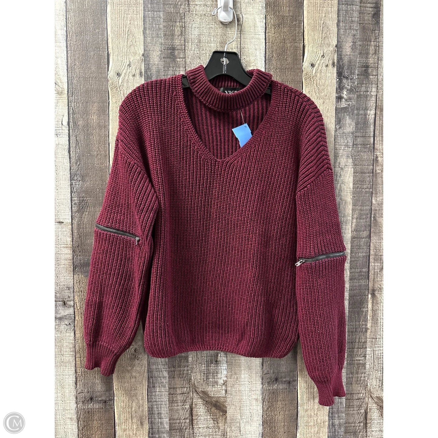 Sweater By Vici In Maroon, Size: S