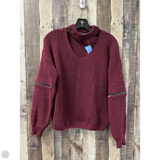 Sweater By Vici In Maroon, Size: S