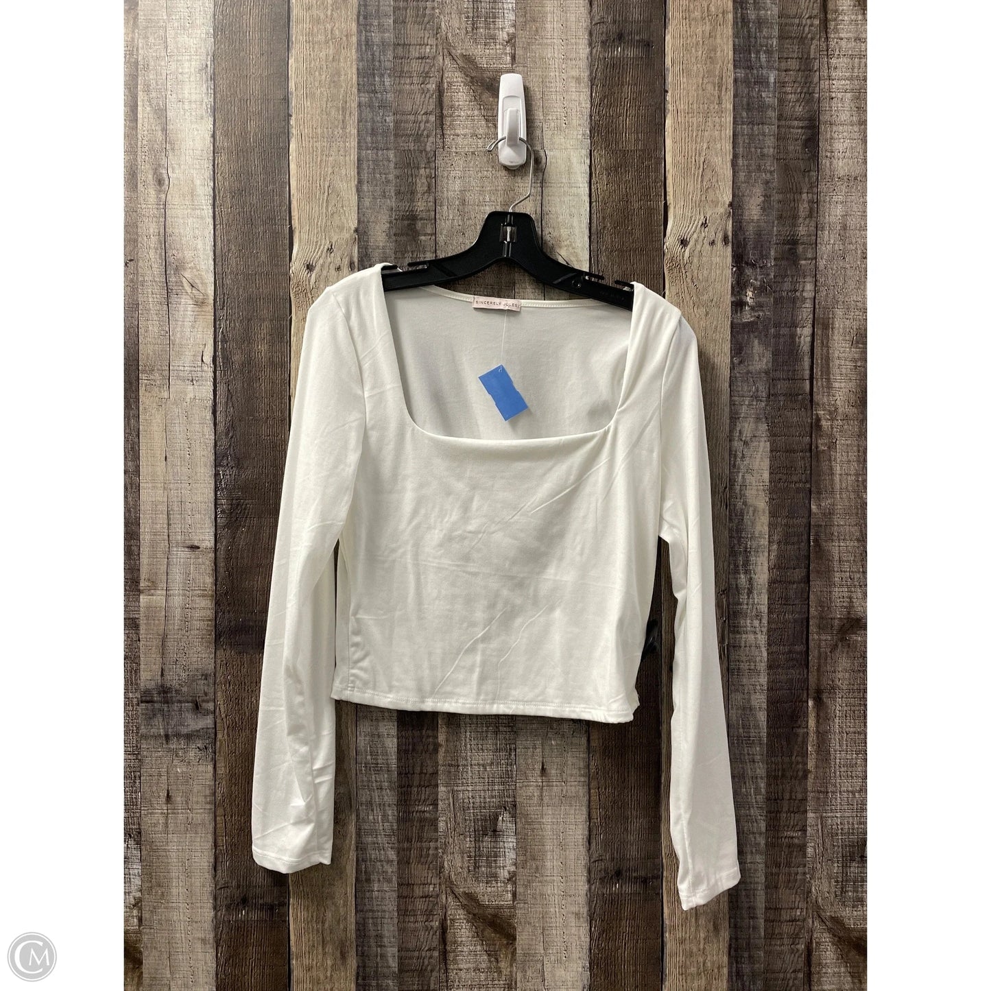 Top Long Sleeve By Sincerely Jules In White, Size: L