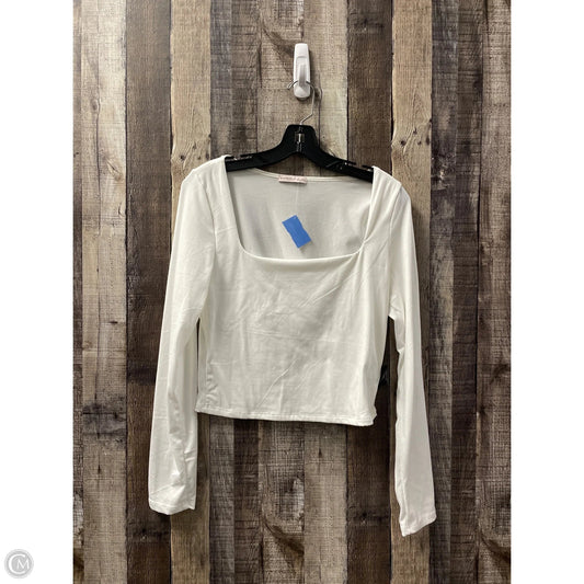 Top Long Sleeve By Sincerely Jules In White, Size: L