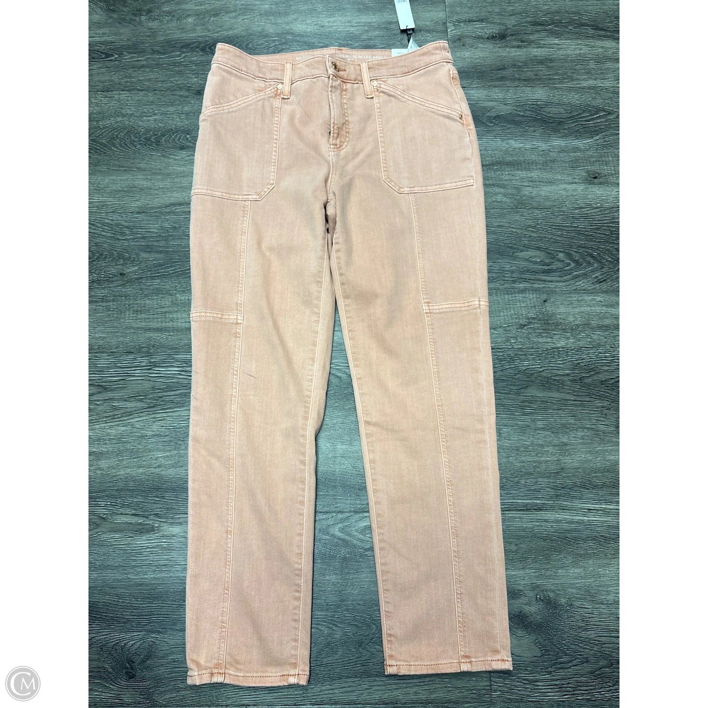 Jeans Skinny By Chicos In Coral, Size: 8