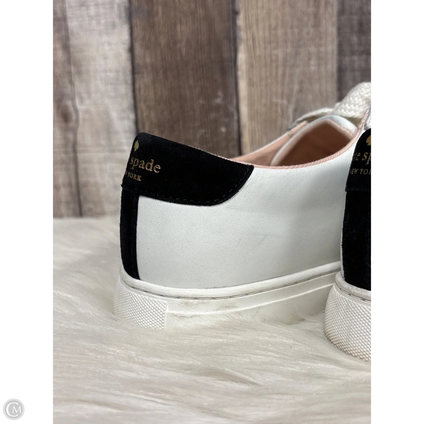 Shoes Designer By Kate Spade In Black & White, Size: 7
