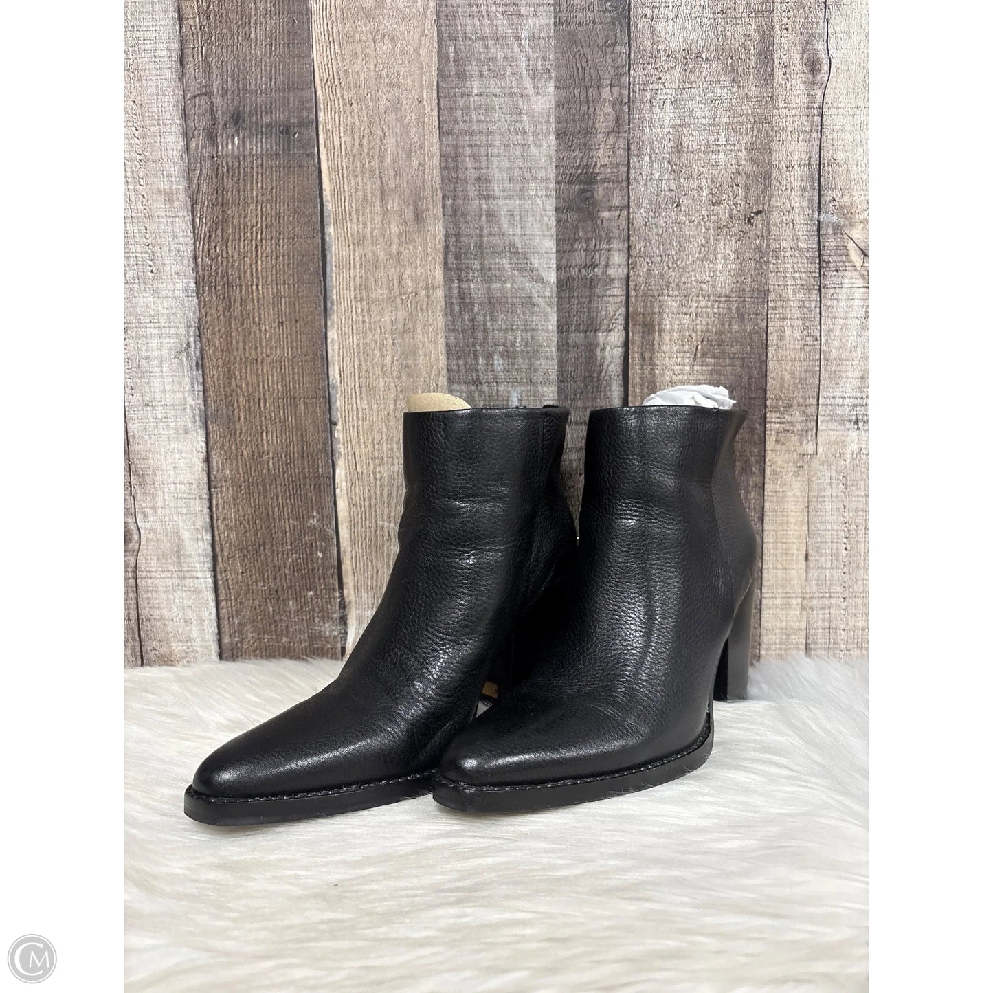 Boots Ankle Heels By Vince Camuto In Black, Size: 7