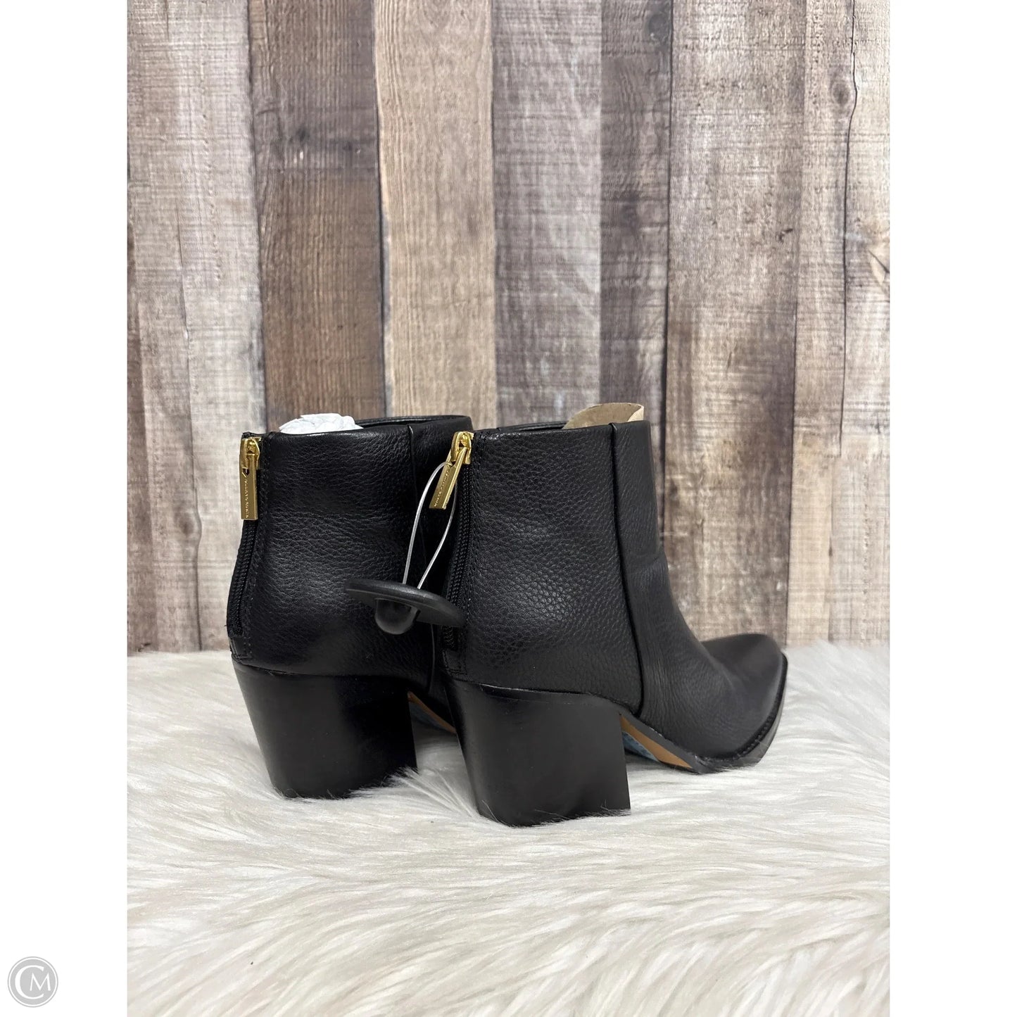 Boots Ankle Heels By Vince Camuto In Black, Size: 7