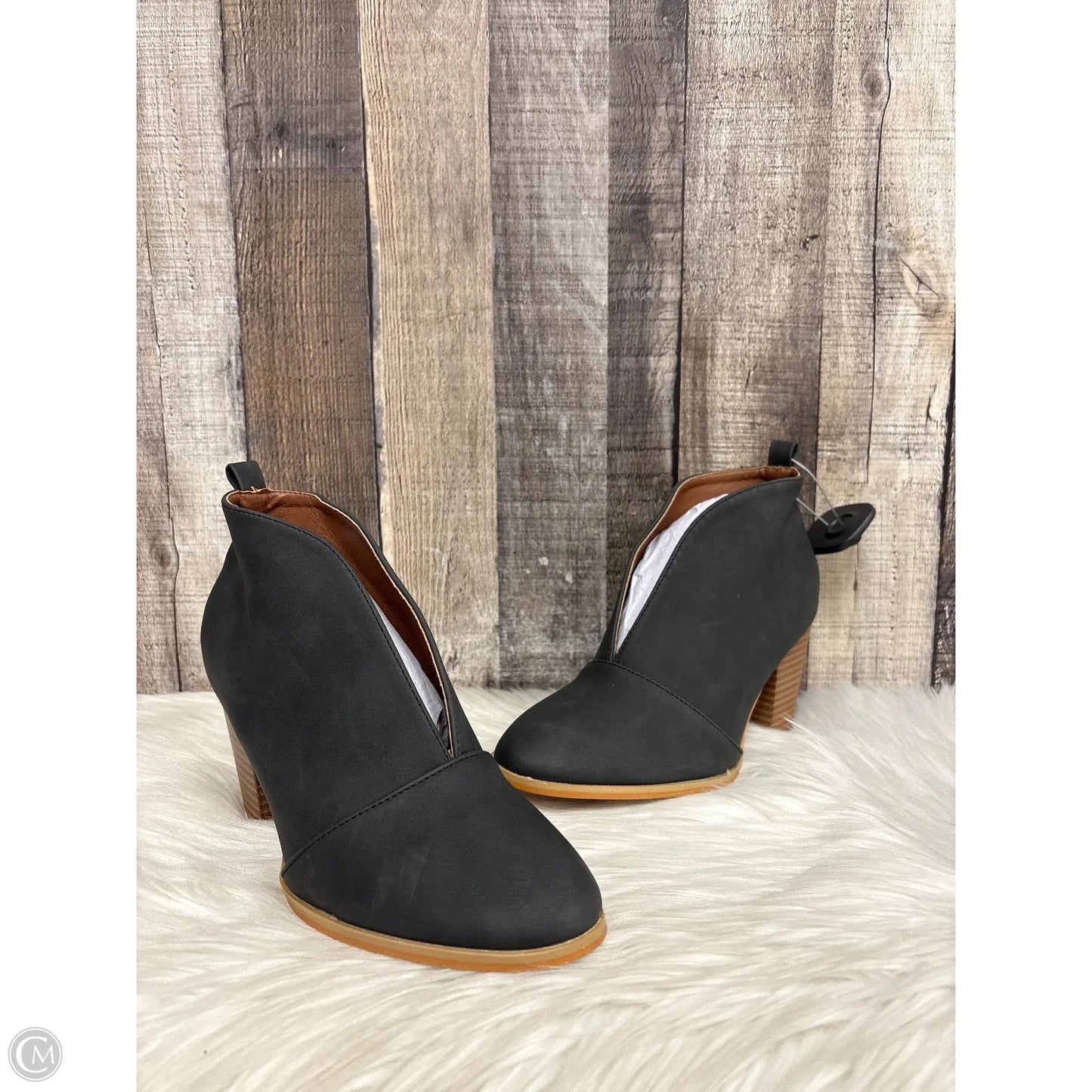 Boots Ankle Heels By Cme In Black, Size: 7