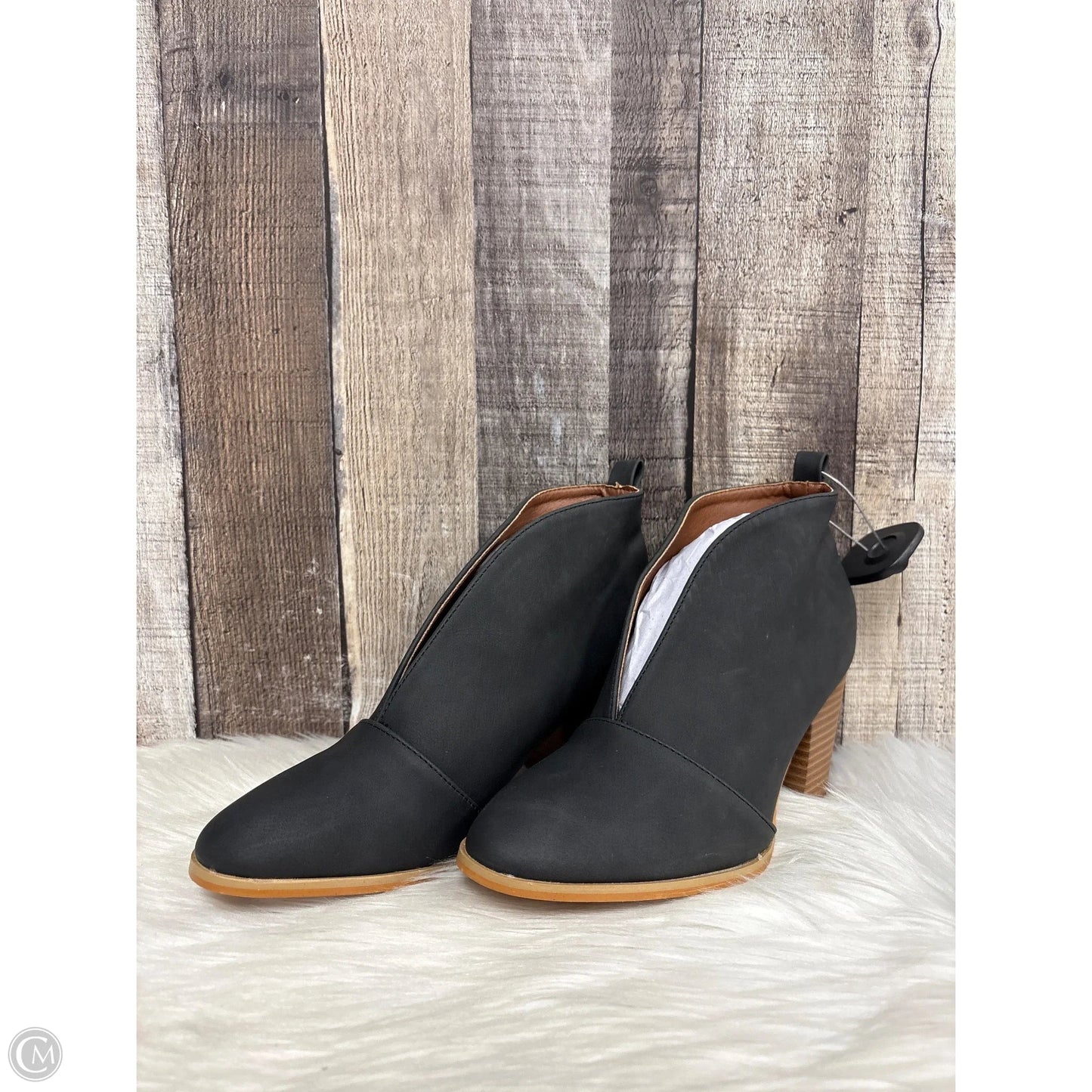 Boots Ankle Heels By Cme In Black, Size: 7