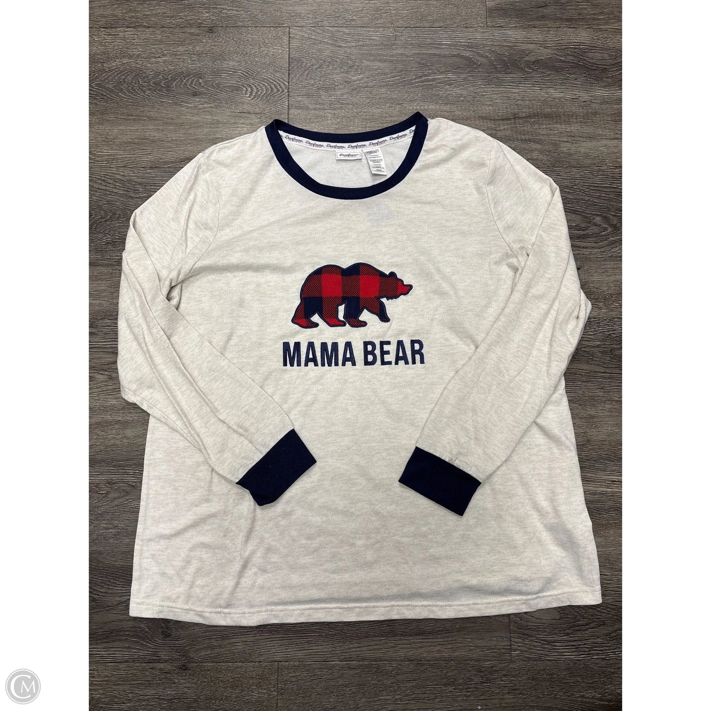 Top Long Sleeve By Cme In Cream, Size: 2x