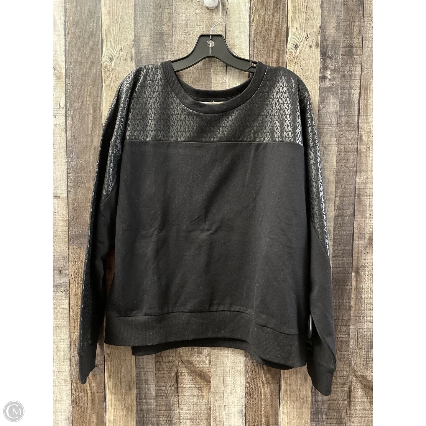 Sweatshirt Crewneck By Michael By Michael Kors In Black, Size: Xl