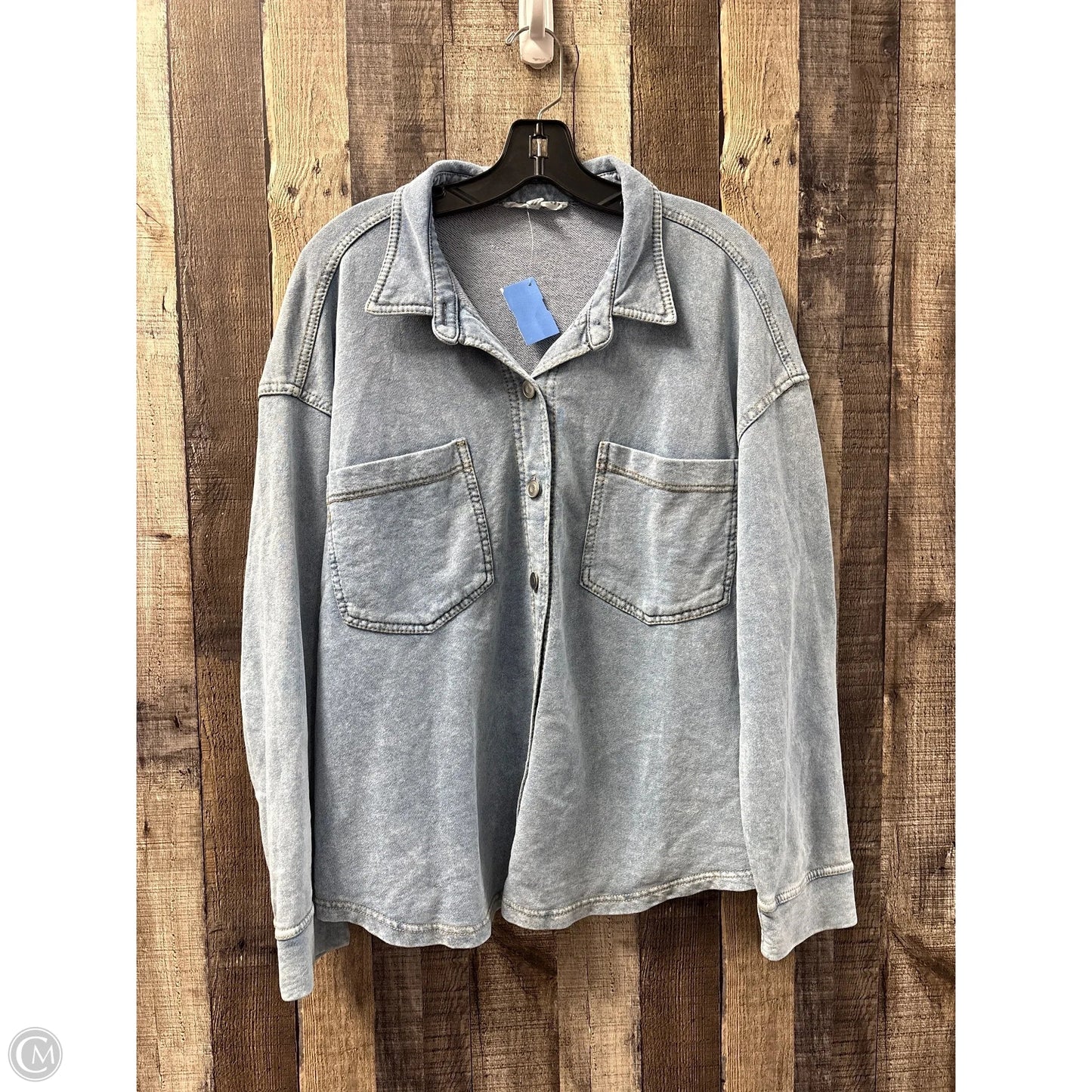 Top Long Sleeve By Jane And Delancey In Blue, Size: Xl