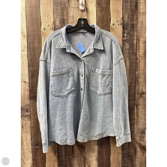 Top Long Sleeve By Jane And Delancey In Blue, Size: Xl