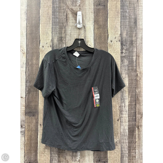 Athletic Top Short Sleeve By Athletic Works In Black, Size: M
