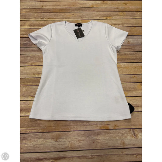 Top Short Sleeve Basic By Cme In White, Size: L