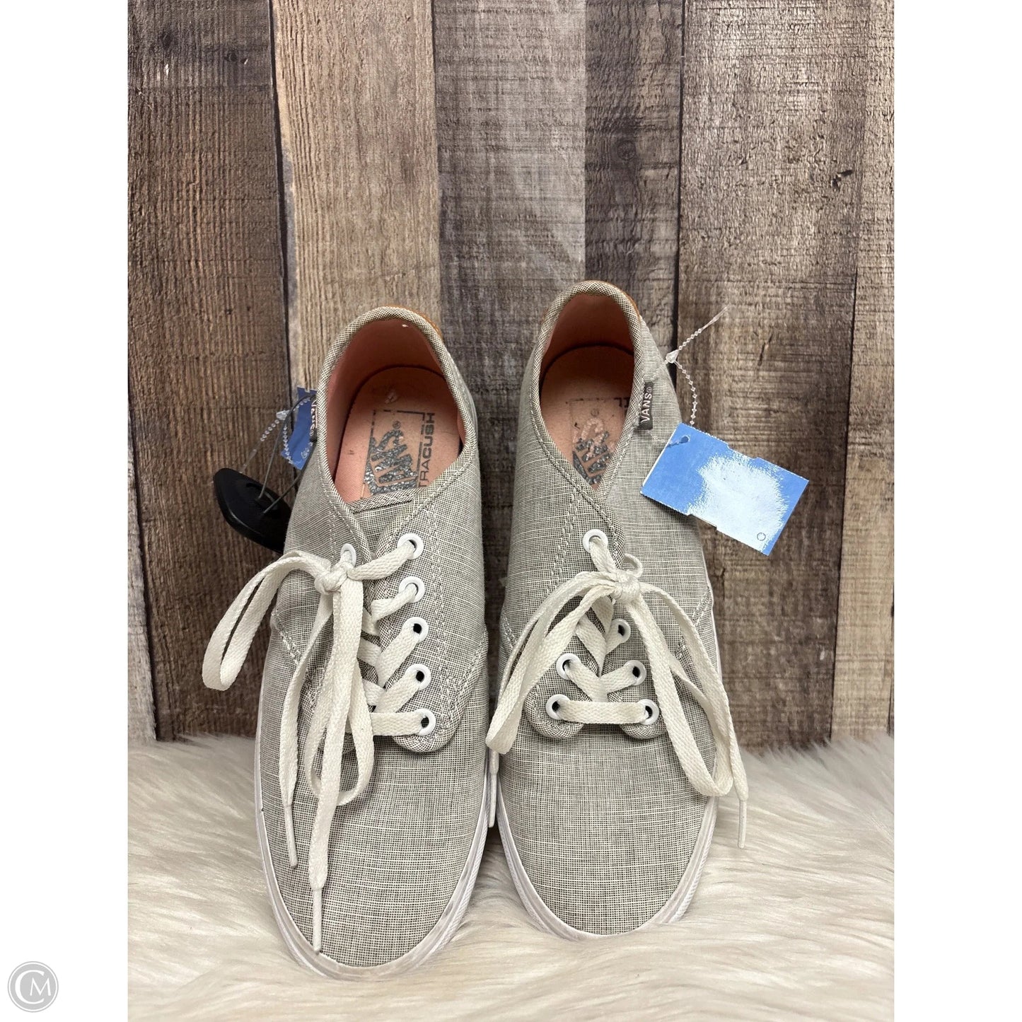 Shoes Sneakers By Vans In Grey, Size: 8.5