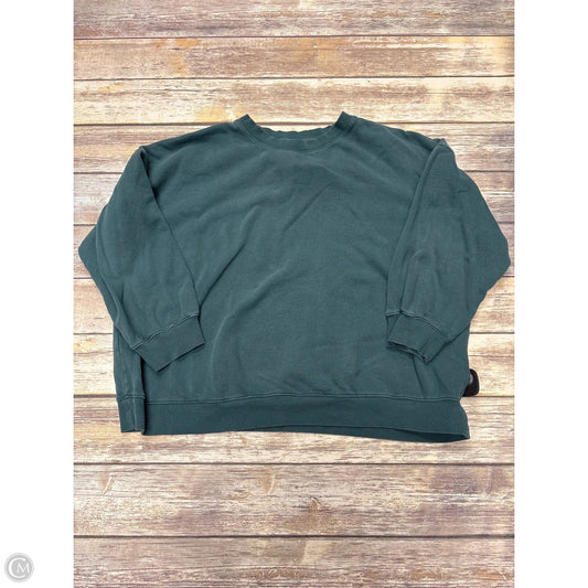 Sweatshirt Crewneck By Old Navy In Green, Size: Xl