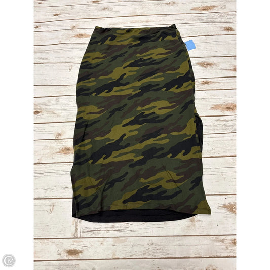 Skirt Midi By Evereve In Camouflage Print, Size: L