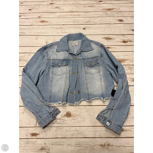 Jacket Denim By Love Tree In Blue Denim, Size: M