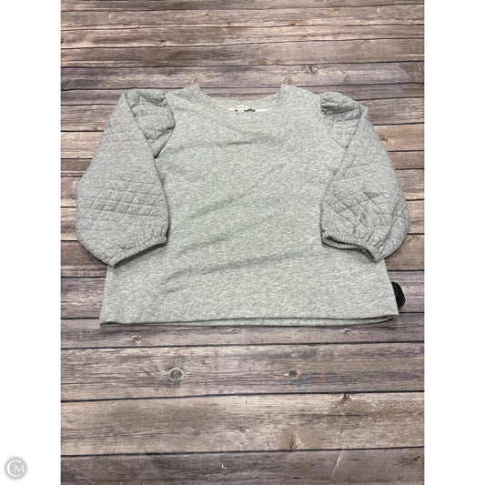 Sweatshirt Crewneck By Loft In Grey, Size: M