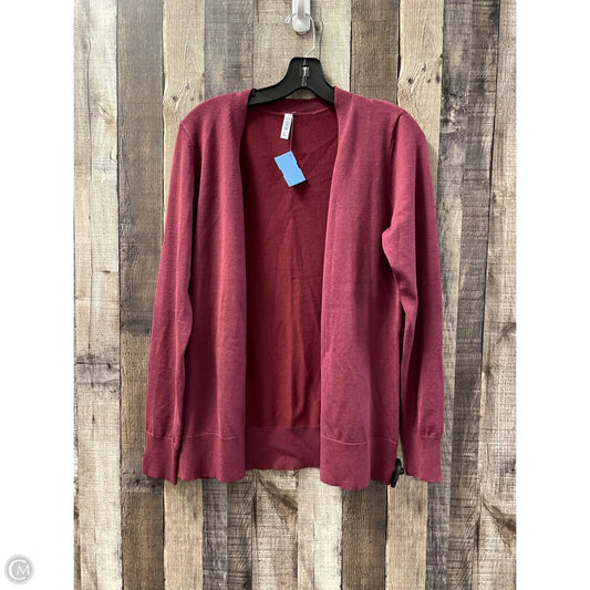Cardigan By Cme In Maroon, Size: L