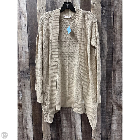 Cardigan By Pink Rose In Tan, Size: M