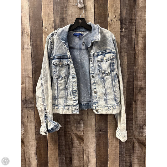 Jacket Denim By Apt 9 In Blue Denim, Size: M