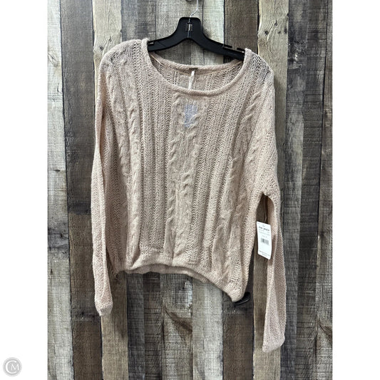 Sweater By Free People In Tan, Size: Xs