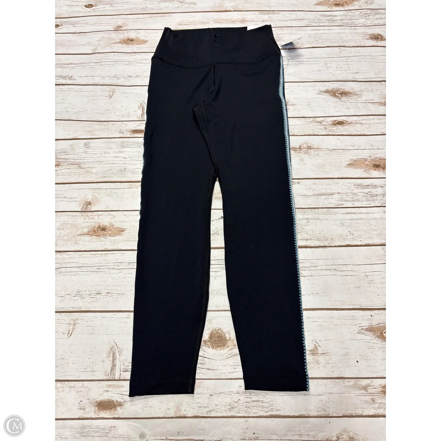 Athletic Leggings By Nike In Black & Blue, Size: M
