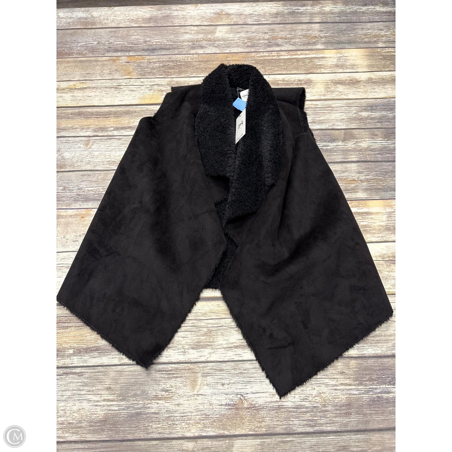 Vest Faux Fur & Sherpa By John + Jenn In Black, Size: S