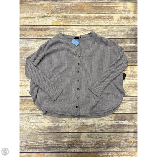 Top Long Sleeve By Out From Under In Grey, Size: S