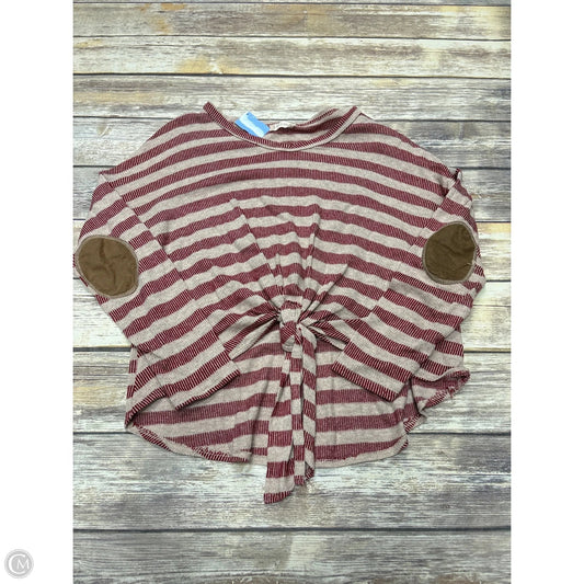 Top Long Sleeve By Altard State In Striped Pattern, Size: S