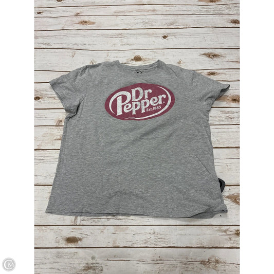 Top Short Sleeve Basic By Cme In Grey, Size: M