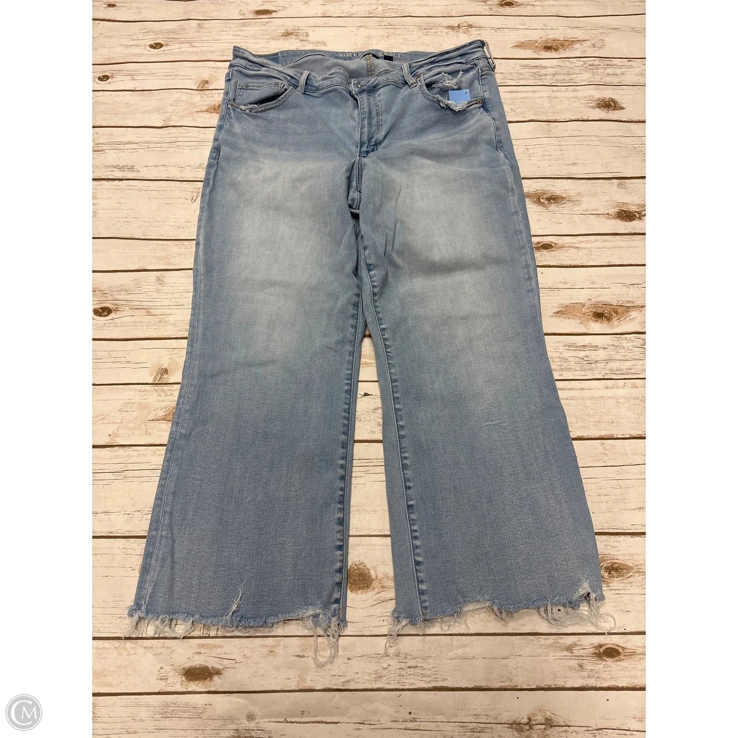 Jeans Boot Cut By American Eagle In Blue Denim, Size: 18