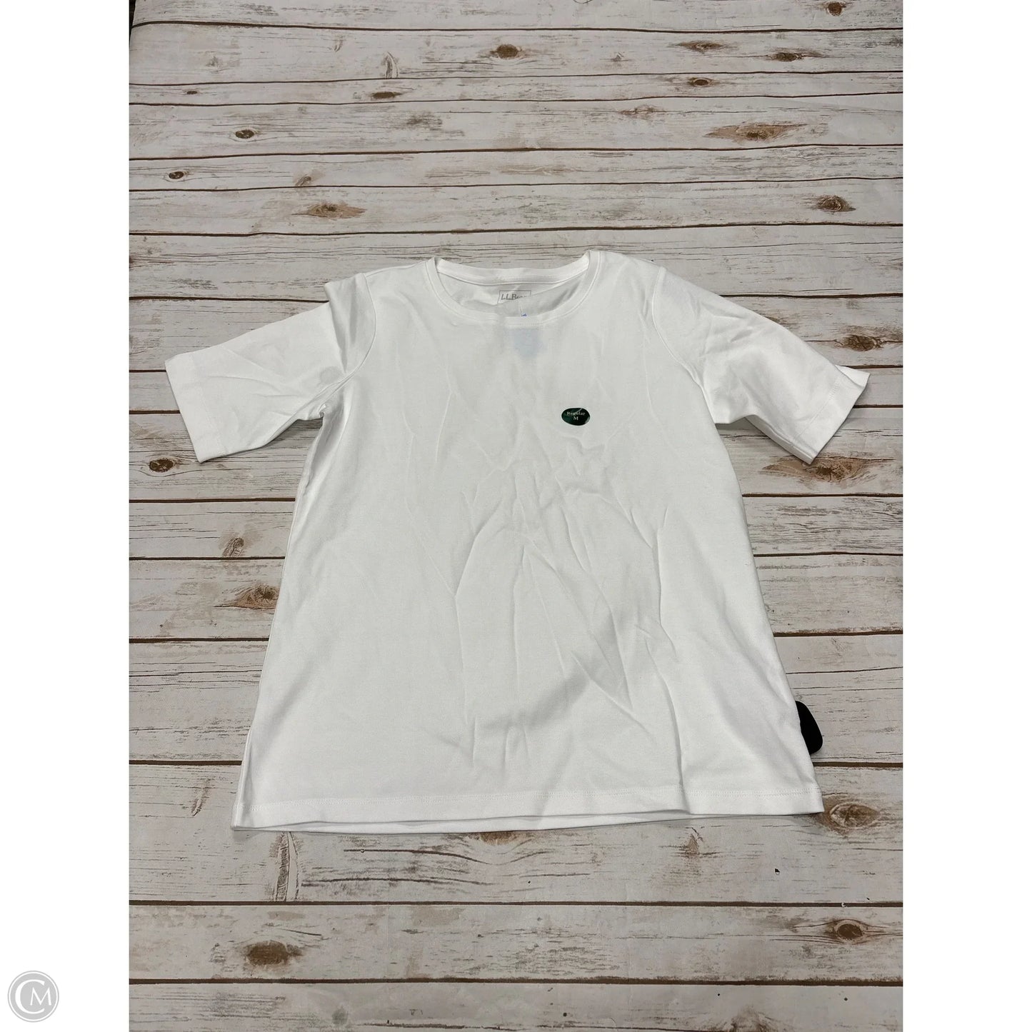 Top Short Sleeve Basic By L.l. Bean In White, Size: M