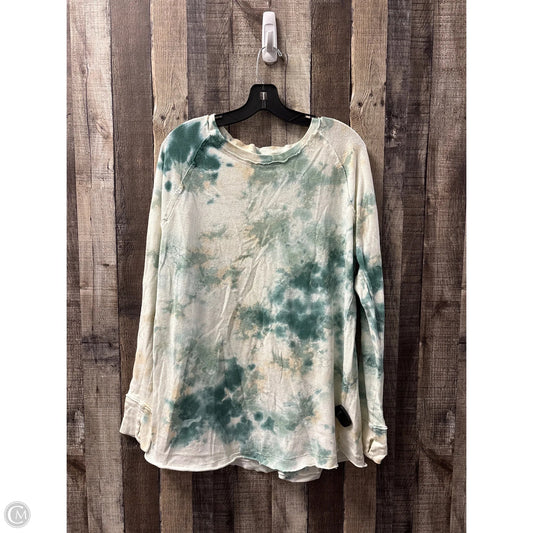 Top Long Sleeve By We The Free In Tie Dye Print, Size: S