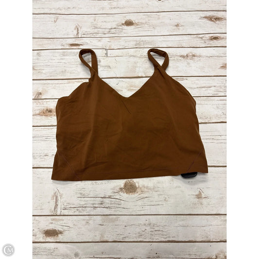 Athletic Bra By Lululemon In Brown, Size: 12