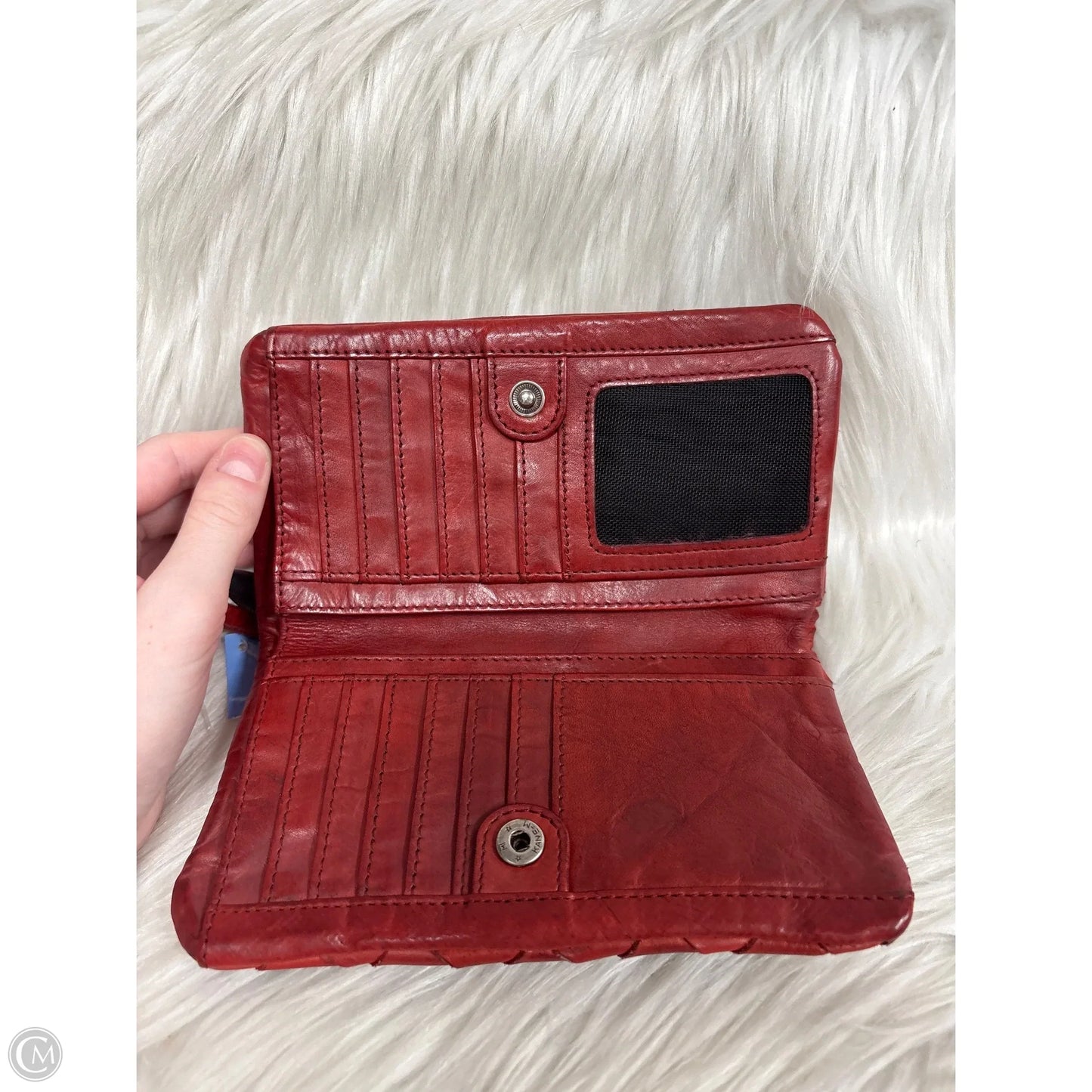 Wallet Leather By Clothes Mentor, Size: Medium