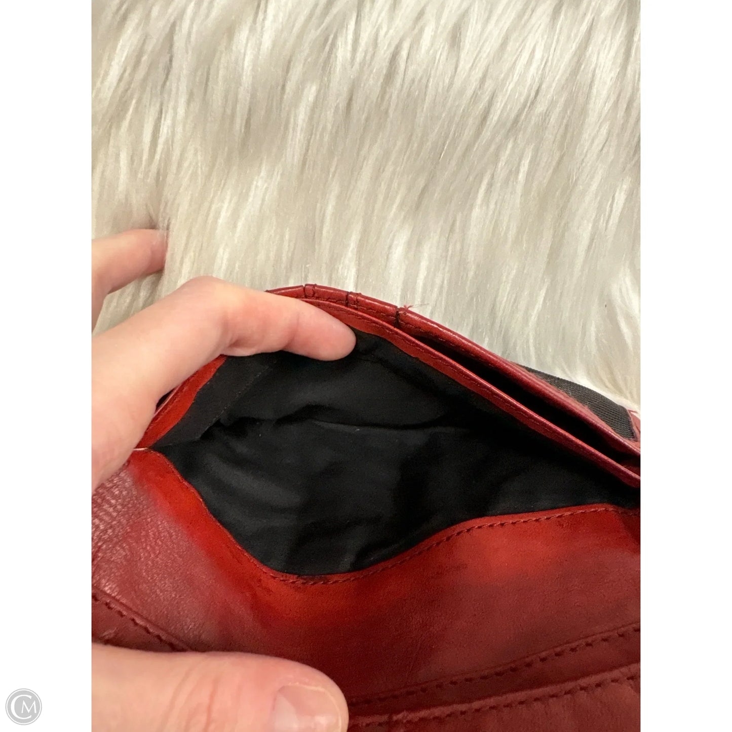 Wallet Leather By Clothes Mentor, Size: Medium
