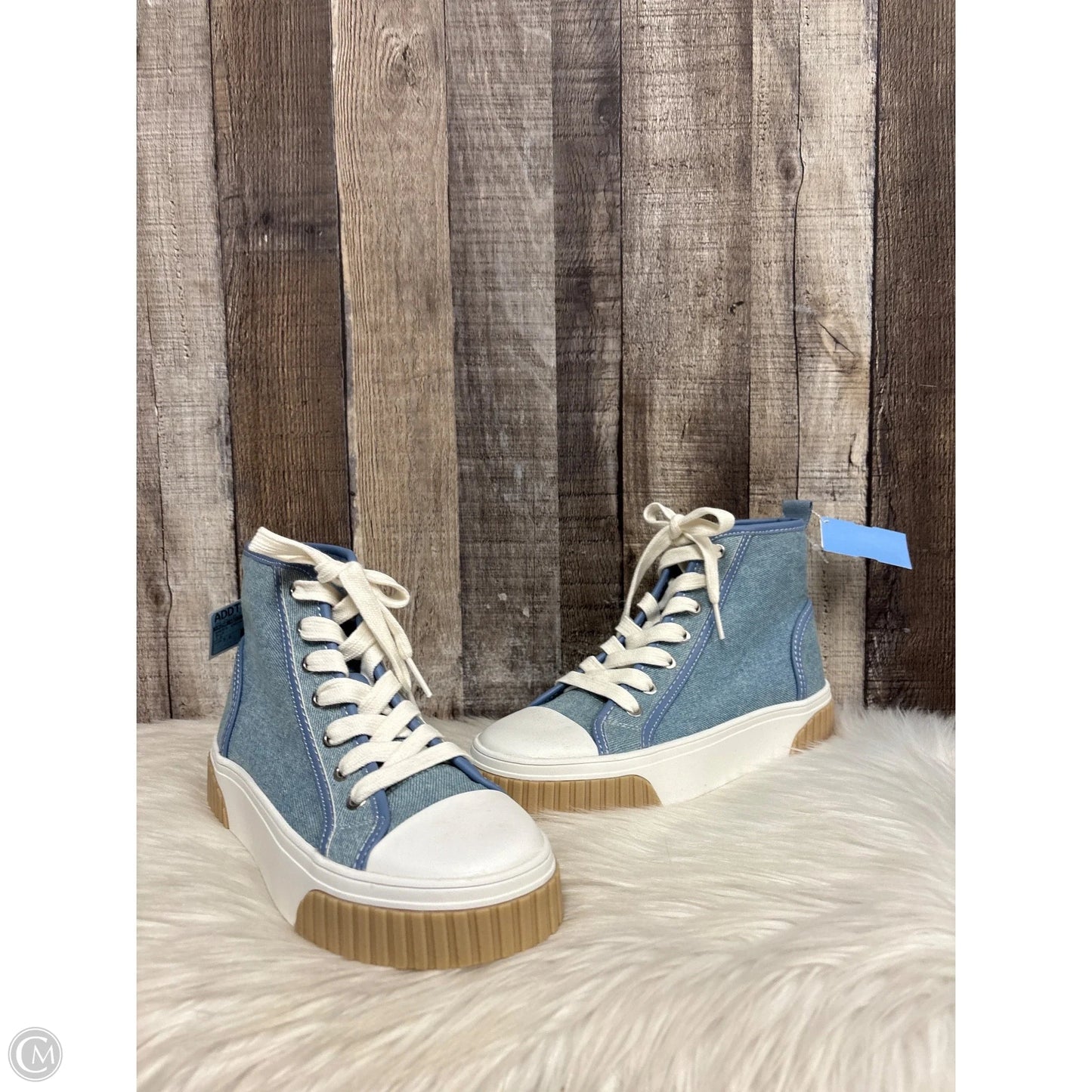 Shoes Sneakers By Nine West In Blue, Size: 7.5