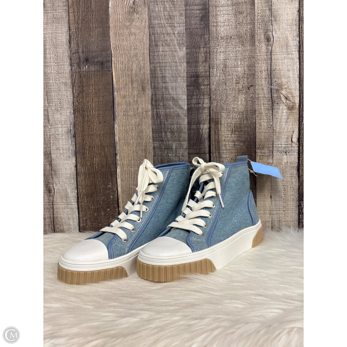 Shoes Sneakers By Nine West In Blue, Size: 7.5
